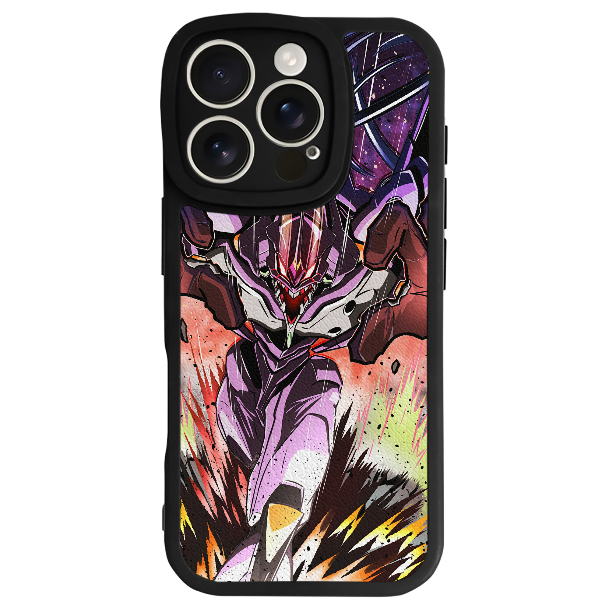 （画像用） EVA 新世紀エヴァンゲリオン 【iPhone 16シリーズ対応】シリコンスマホケース（レザー調） 材質：シリコン
